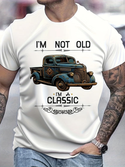 I'M NOT OLD I'M CLASSIC" Men's T-Shirt - Regular Fit, Sports Style, Summer Wear