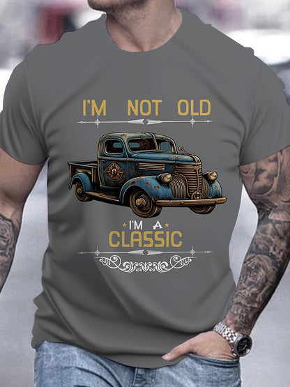 I'M NOT OLD I'M CLASSIC" Men's T-Shirt - Regular Fit, Sports Style, Summer Wear