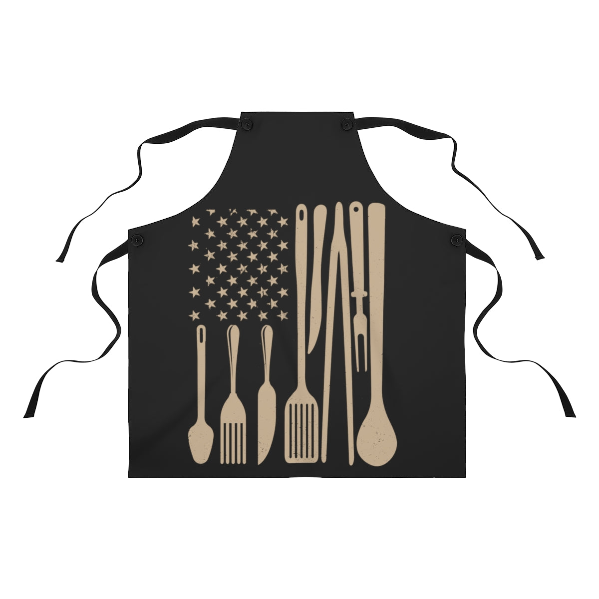 Patriotic Stars and Stripes Kitchen Apron – USA Flag Design