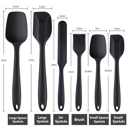 SiliconeFlex 6-Piece Spatula Set - DINING DREAMS STORE