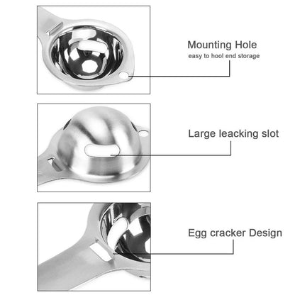 PureSeparate Stainless Steel Egg Separator - DINING DREAMS STORE