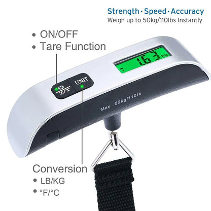 TravelEase Digital Hanging Scale - DINING DREAMS STORE