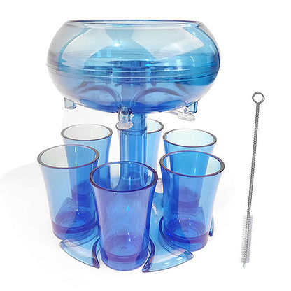 Party Essential: 6-Shot Glass Dispenser for Effortless Drink Serving