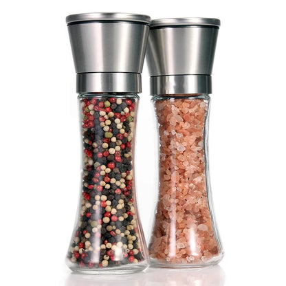 StainlessGrind 18/8 Pepper and Salt Mill Set - DINING DREAMS STORE