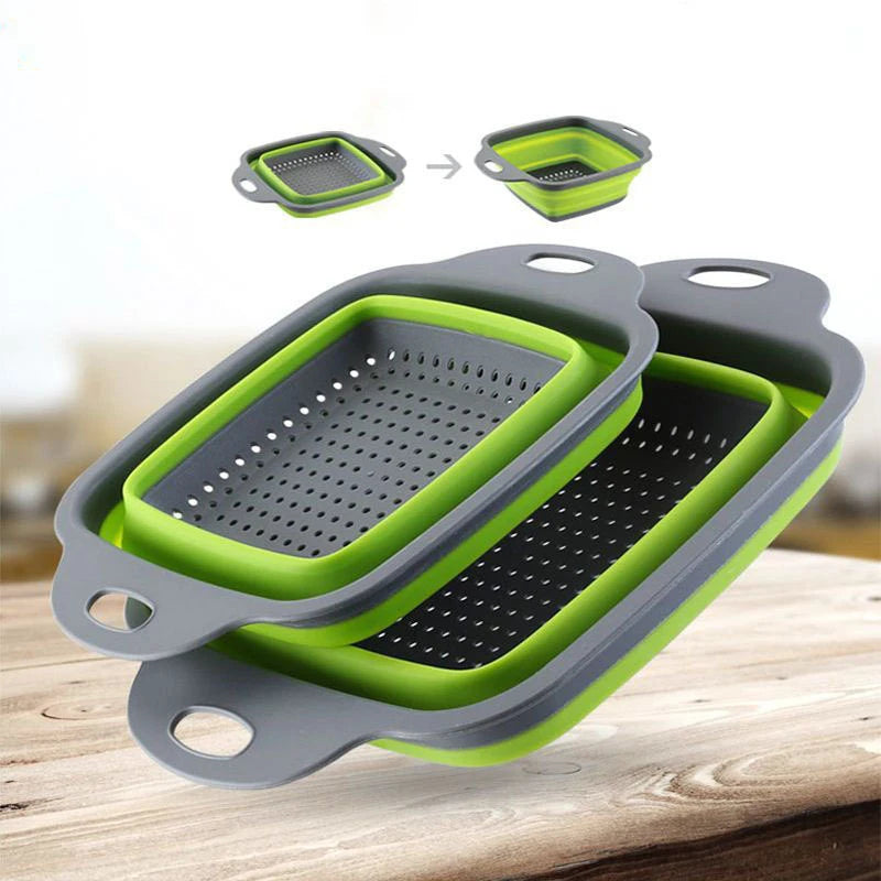 FlexiStrain Square Collapsible Colander - DINING DREAMS STORE