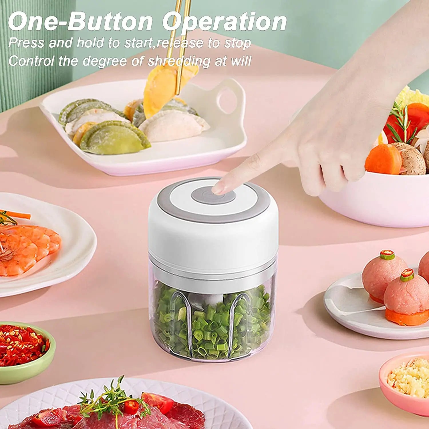 PowerChop Mini Electric Food Chopper - DINING DREAMS STORE