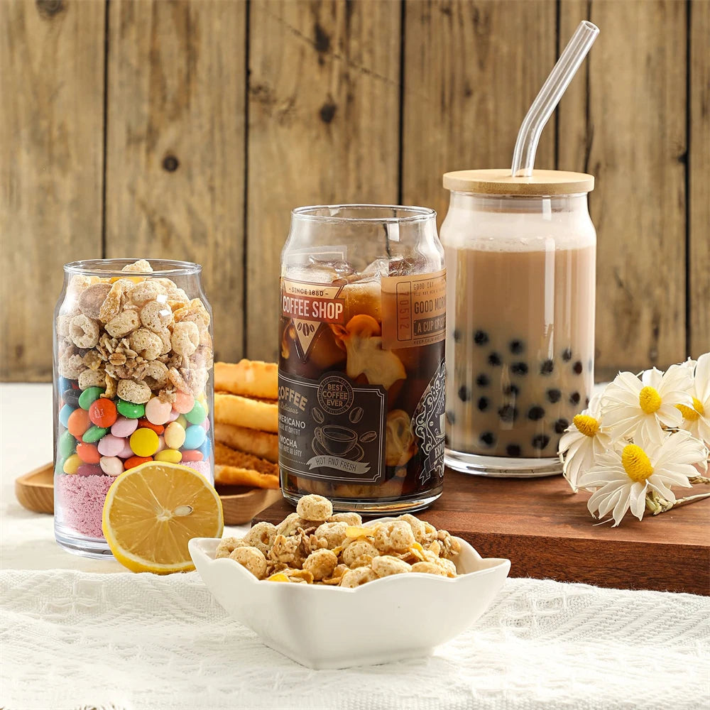 BubblyBlend Glass Drinkware Set - DINING DREAMS STORE