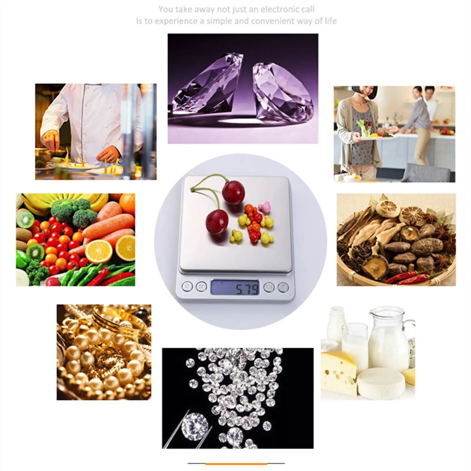 PreciseWeigh Digital Kitchen and Jewelry Scale - DINING DREAMS STORE