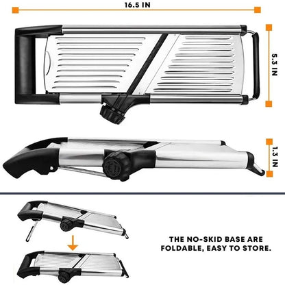 PrecisionSlice Stainless Steel Mandoline Slicer - DINING DREAMS STORE