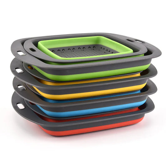 FlexiStrain Square Collapsible Colander - DINING DREAMS STORE