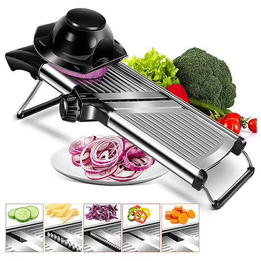 PrecisionSlice Stainless Steel Mandoline Slicer - DINING DREAMS STORE