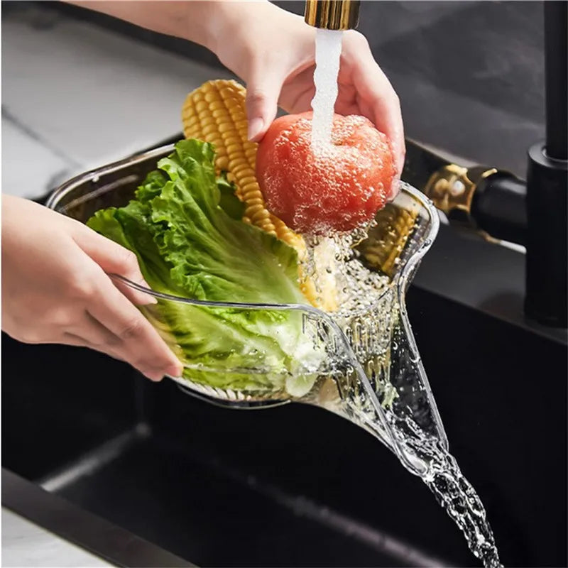 Multifunctional washing Drain Basket Household Vegetable Basin Kitchen Washing