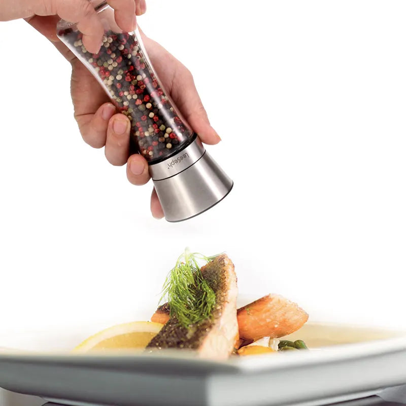 StainlessGrind 18/8 Pepper and Salt Mill Set - DINING DREAMS STORE