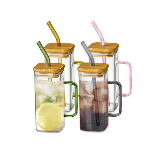 ClearSip Square Glass Mug - DINING DREAMS STORE