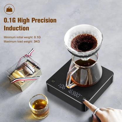 Digital Coffee Scale with LED Screen and USB - DINING DREAMS STORE