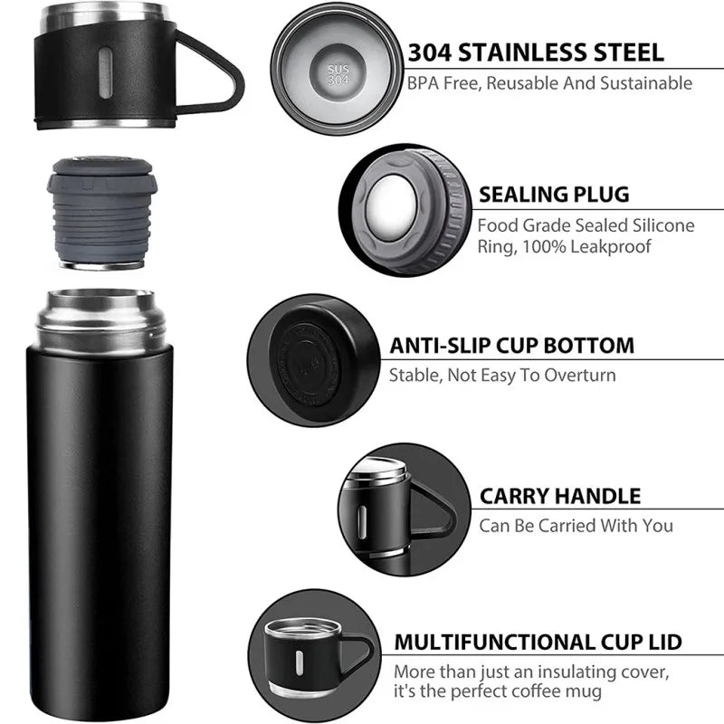 ThermoElite 500ML Stainless Steel Vacuum Insulated Bottle - DINING DREAMS STORE