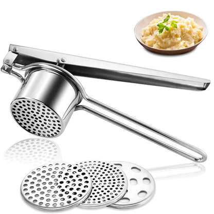 StainlessPress 3-in-1 Potato Ricer and Fruit Juicer - DINING DREAMS STORE