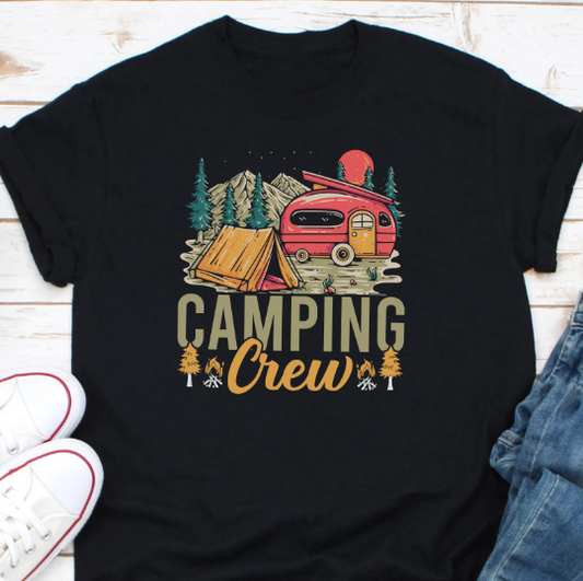 Camping Crew Shirt, Camp Life Shirt, RV Camper Shirt, Road Trip Crew Shirt, Camping Lover Shirt, Happy Camper Shirt, Campfire Shirt