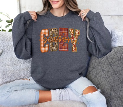 Cozy Season Sweater | Retro Autumn Sweatshirt | Women’s Fall Graphic Shirt | Get Cozy Crewneck | Cozy Vibes Clothing