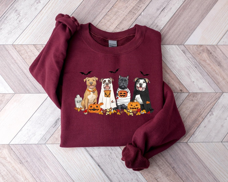 Halloween Dog Sweatshirt – Spooky and Sweet Ghost Dogs for Halloween!