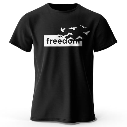 "Freedom Letter" Oversized Graphic T-Shirt - 100% Cotton, Unisex Summer Tee